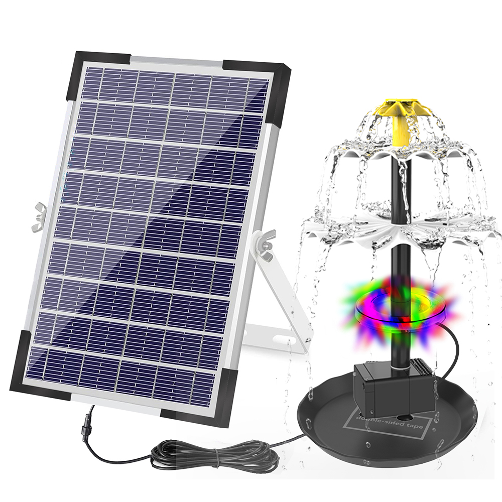 Aquarium Fish Bowl - Solar Fountain Pump for Bird Bath