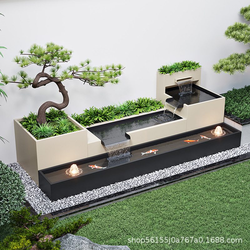 Aquarium Xl - Aluminum alloy outdoor courtyard, flowing water