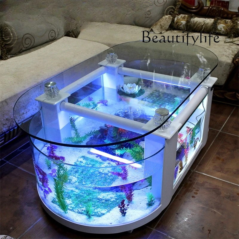 Aquarium Xl - U Large Ecological Coffee Table Fish