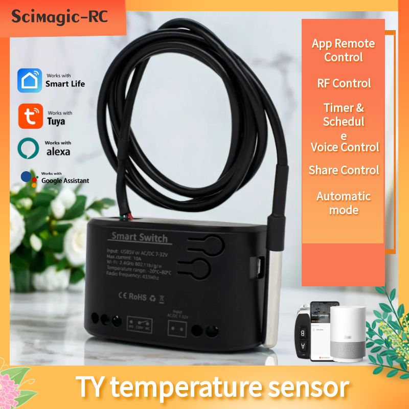 Aquarium Fish Bowl - Tuya WiFi Smart Temperature Sensor Monitor