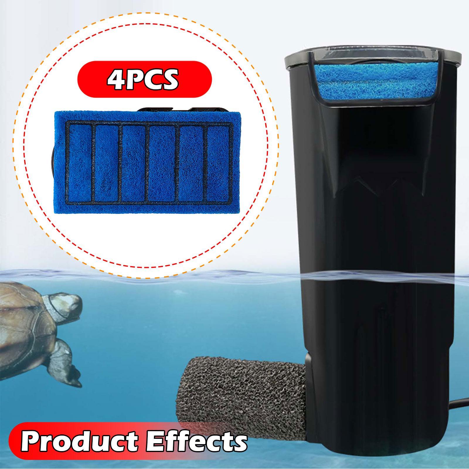Fish Tank Filter Aquarium - 4 Pieces Tank Filter Cartridges Easy