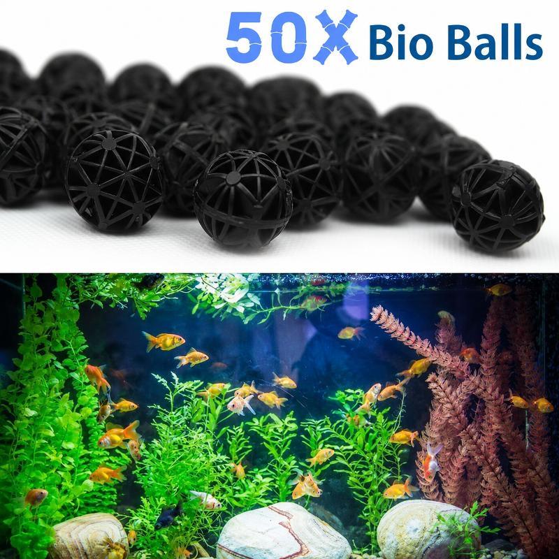 50Pcs 16mm Aquarium Bio Filter - Fish Tank Filter Aquarium recension och pris