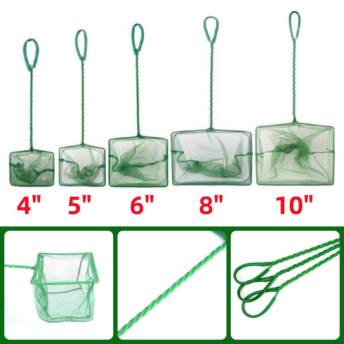 3~10 Inch Portable Nylon Green - Aquarium Fishland recension och pris